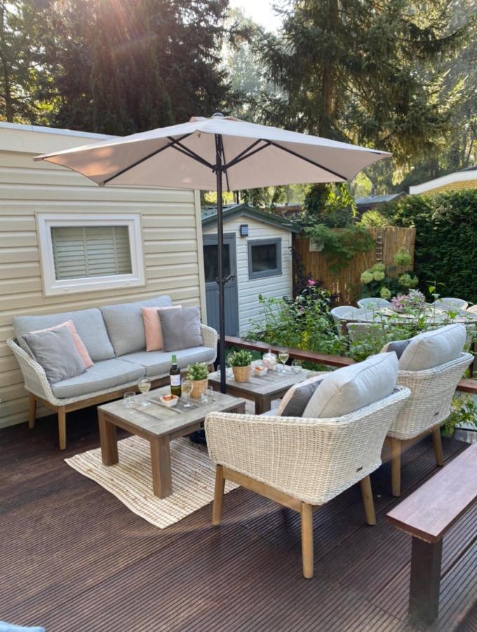 Luxe Chalet Met Prachtig Terras Op De Veluwe , Veel Privacy Гундерло Екстер'єр фото